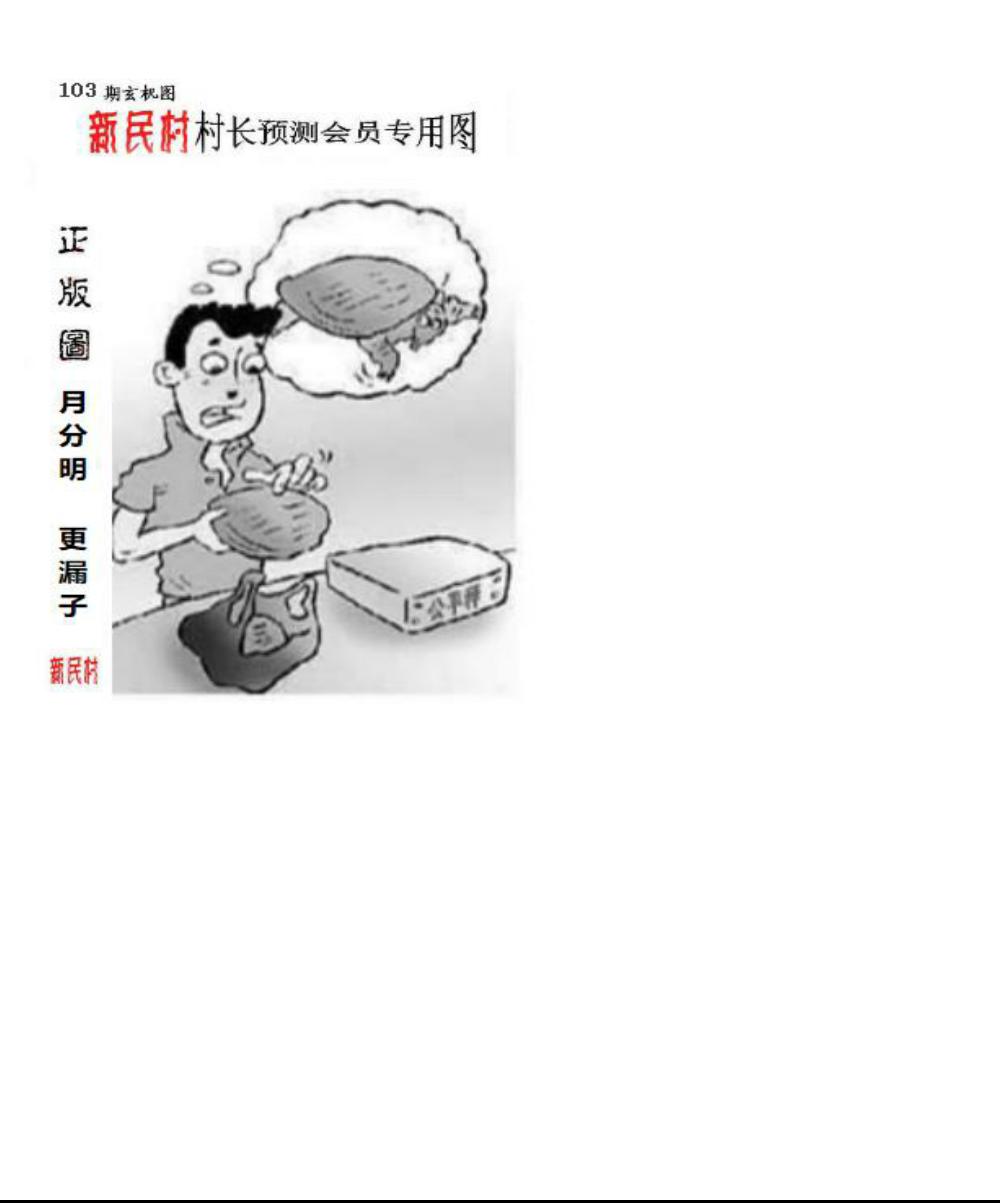 正版新民村村长预测图