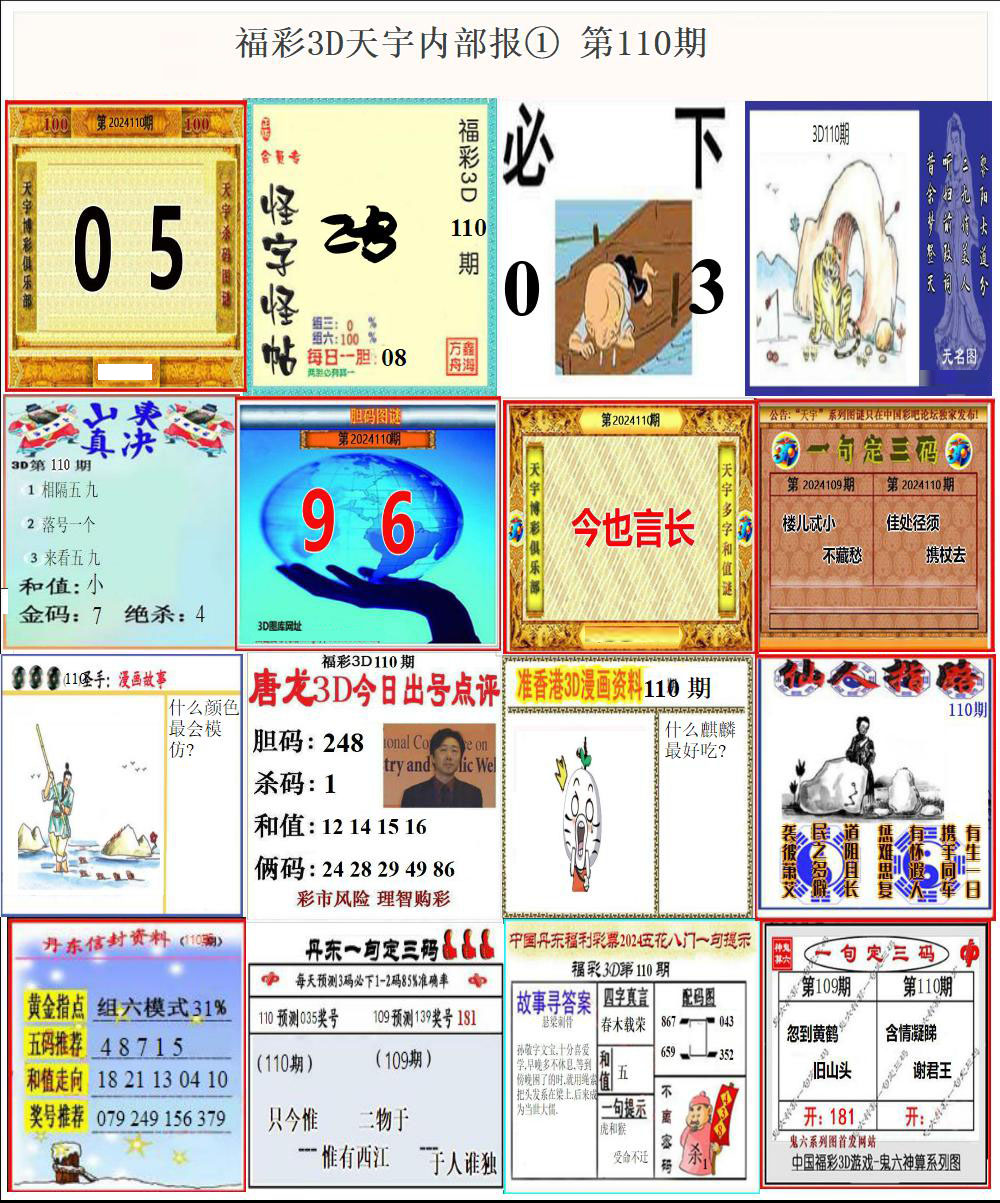 福彩3D天宇内部报①