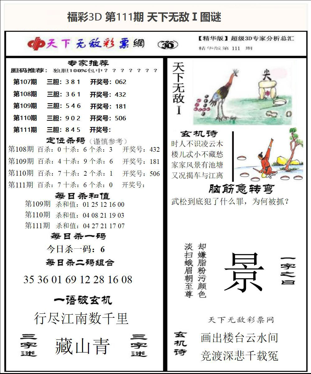 福彩3D天下无敌Ⅰ