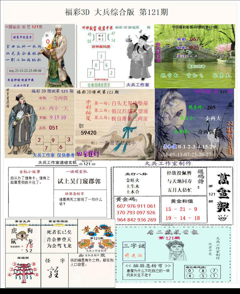 福彩3D大兵综合版