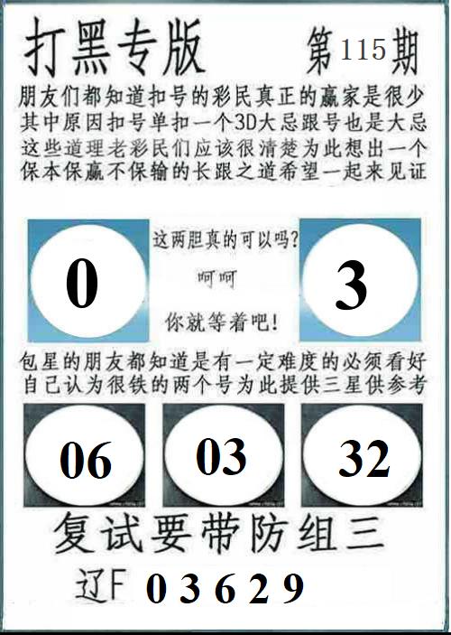 打黑专版